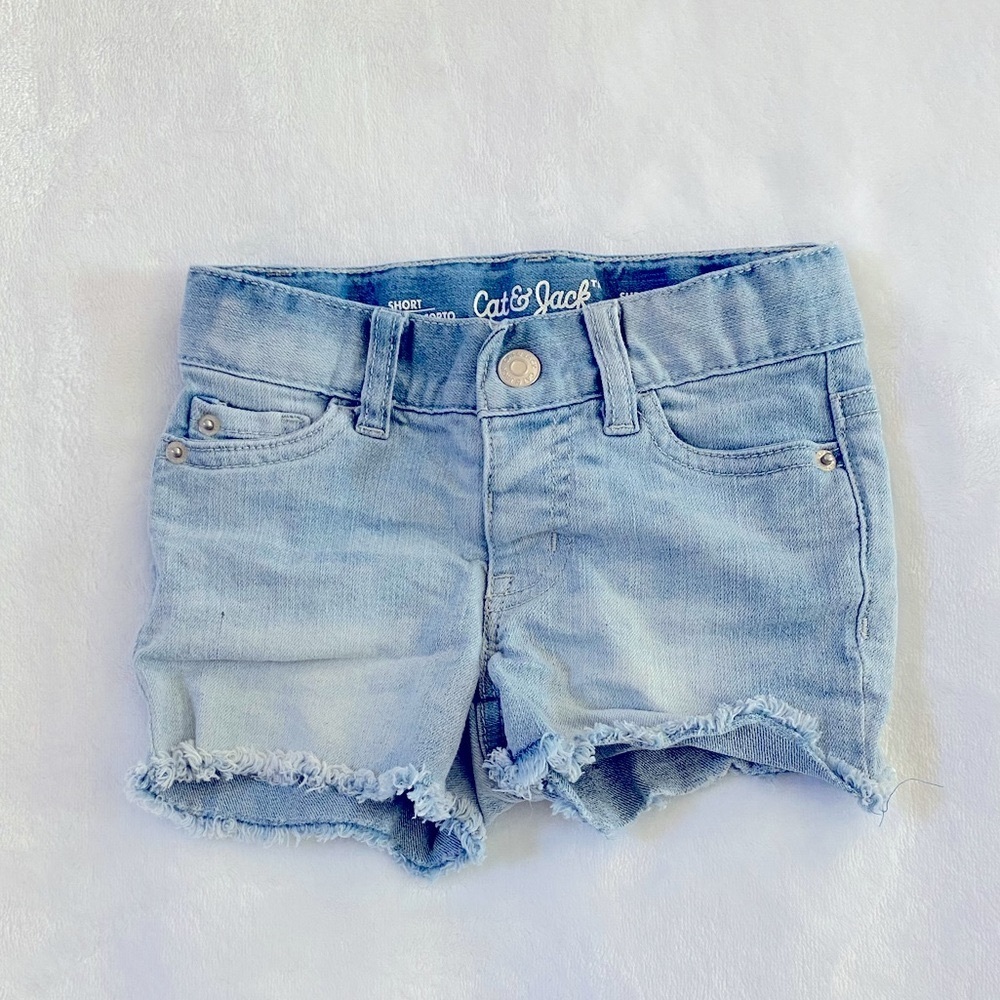 Toddler Girl Denim Distressed Shorts